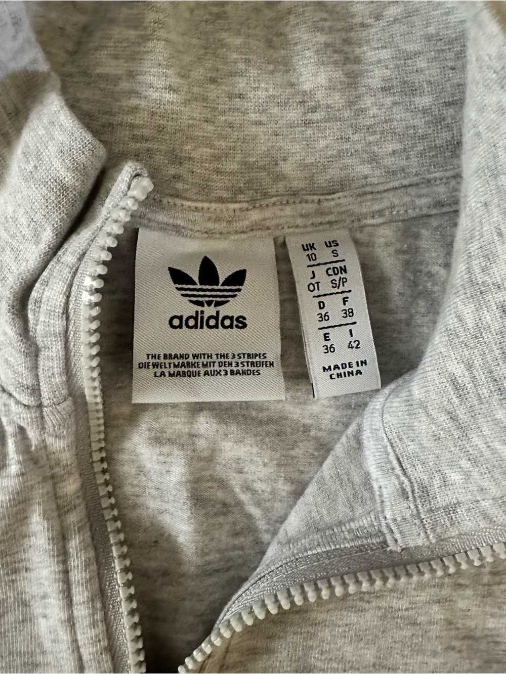 Adidas Originals Tank Top Logo Play Cropped Light Gray Heather Size Small - Picture 6 of 7